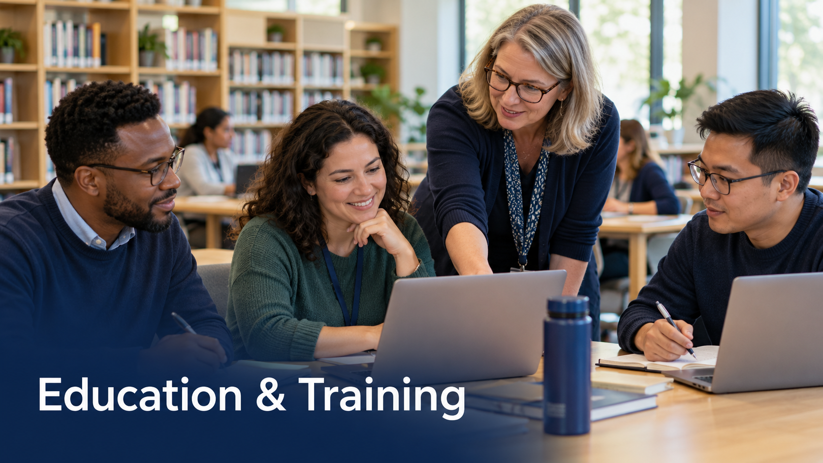 Education and Training: professionals learning together in a library workshop